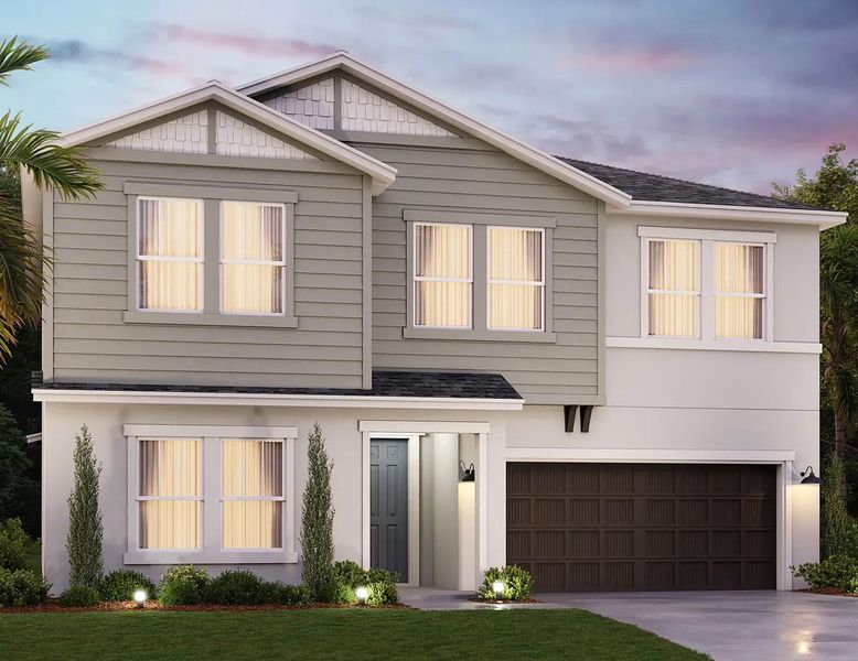 Representative exterior photo of a completed home built from the Windsor by Cardel Homes in Coasterra, Palmetto, FL (Image 2). Representative exterior photo of a completed home built from the Windsor by Cardel Homes in Coasterra, Palmetto, FL (Image 2).