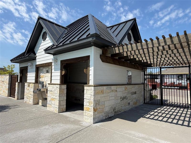 Gated Entrance, Rest Rooms and Water Fountains Gated Entrance, Rest Rooms and Water Fountains