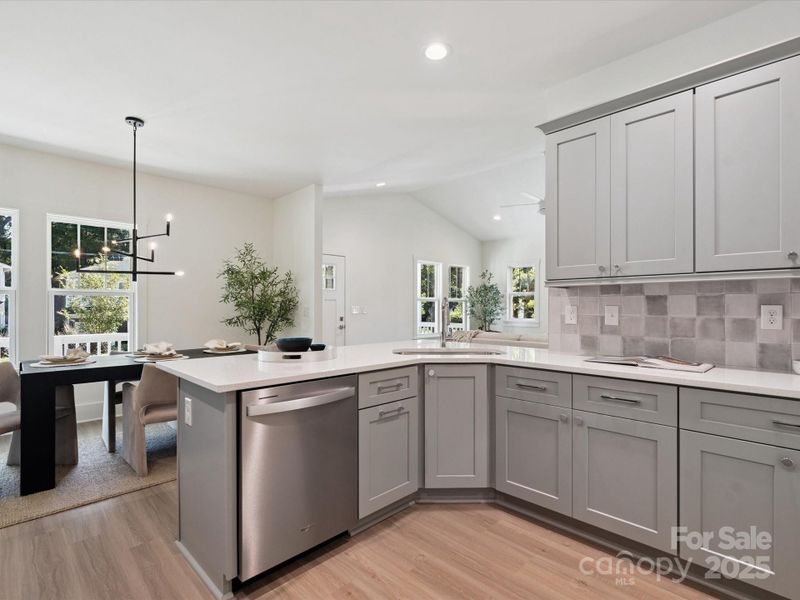 Furnished interior view inside a new home in , Charlotte (Image 13).