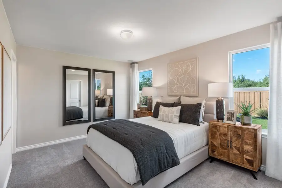 Representative furnished interior of a home built from the 1417 by KB Home in Medina Crossing, Von Ormy (Image 6).