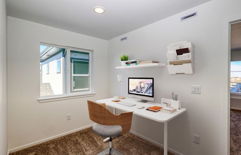 Representative furnished interior of a home built from the Arrabelle by Pulte Homes in Strata, Dacono (Image 3).