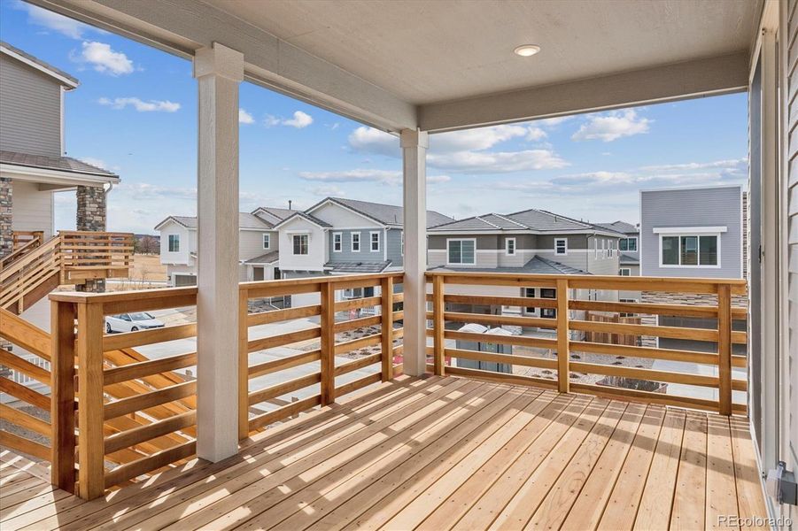 Exterior details and patio area of a home in The Summit at Meridian, Englewood (Image 3). Exterior details and patio area of a home in The Summit at Meridian, Englewood (Image 3).