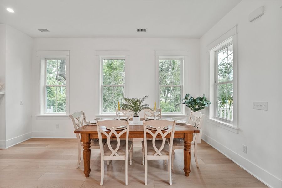 Furnished interior view inside a new home in , Charleston (Image 32).