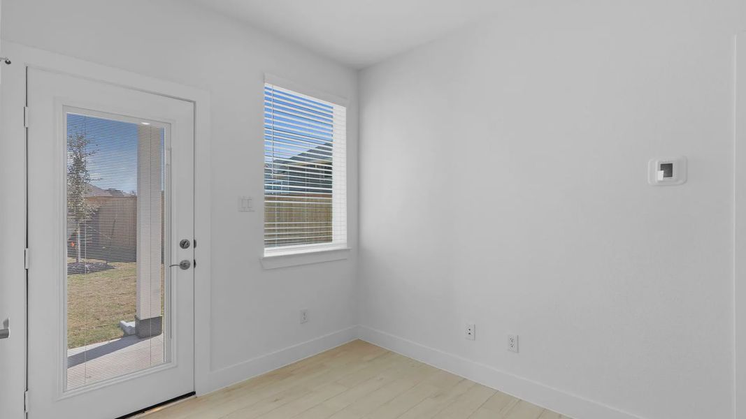 Representative unfurnished interior of a home built from the Oakdale by Chesmar Homes in Bridgeland Courtyard, Cypress (Image 22).