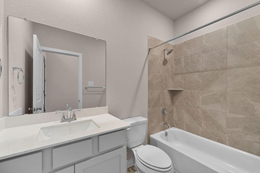 Furnished interior view inside a new home in Elyson 45' & 70', Katy (Image 10). Furnished interior view inside a new home in Elyson 45' & 70', Katy (Image 10).