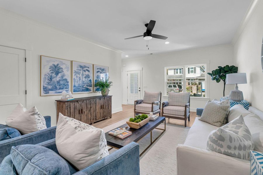 Furnished interior view inside a new home in , Charleston (Image 8).