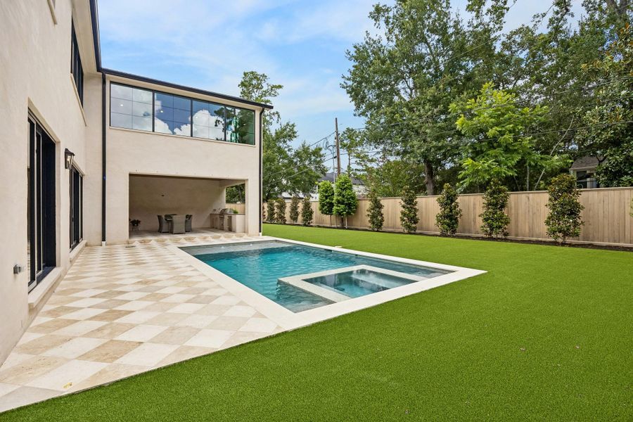 Exterior details and patio area of a home in , Houston (Image 27). Exterior details and patio area of a home in , Houston (Image 27).