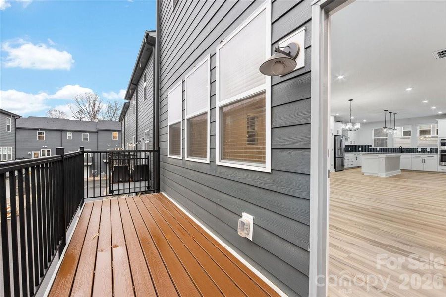 Outdoor Living with Modern Black Rail.