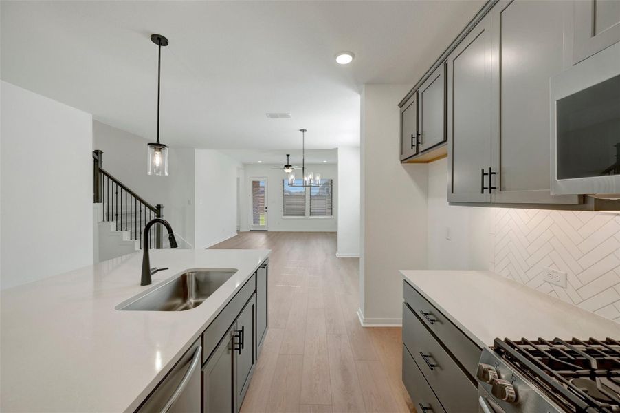 Furnished interior view inside a new home in Austin Point - Terrace Collection, Richmond (Image 11). Furnished interior view inside a new home in Austin Point - Terrace Collection, Richmond (Image 11).