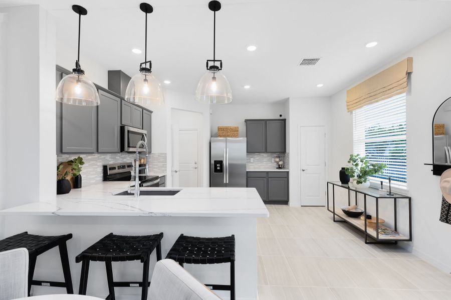 Furnished interior view inside a new home in Oviedo Square, Oviedo (Image 2).