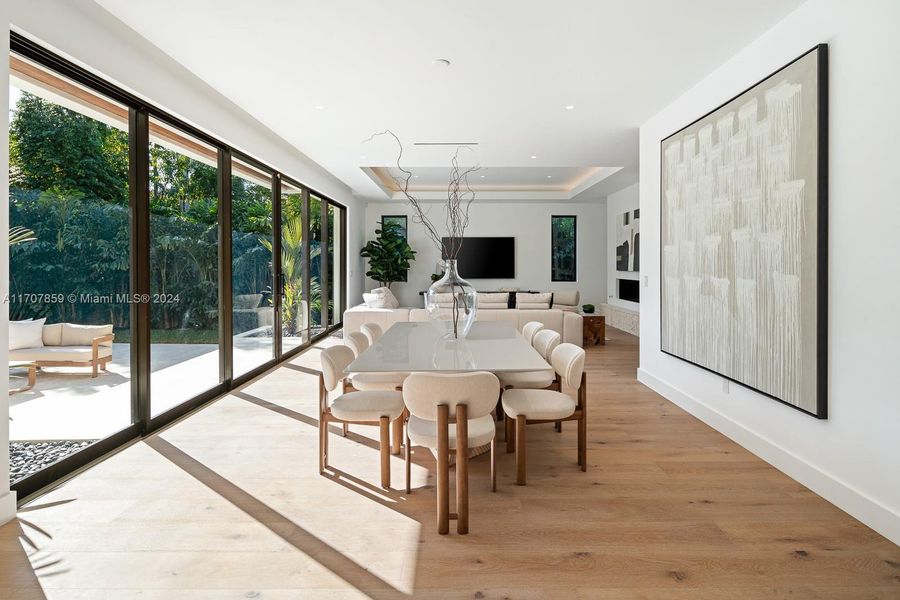 Beautiful Poolside Dining Room