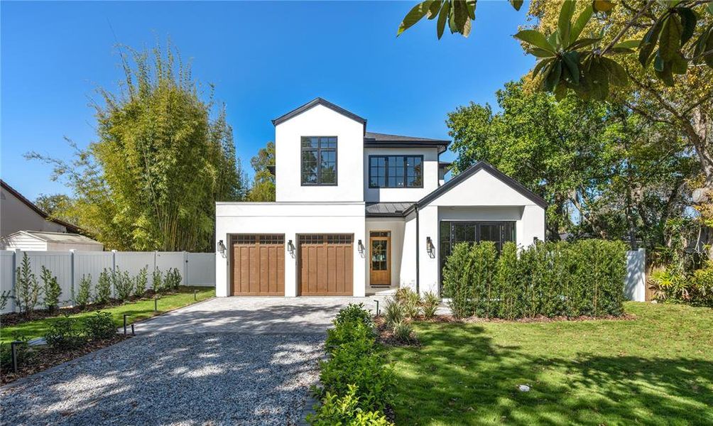 Front exterior of a new home in , Winter Park, FL, highlighting curb appeal (Image 25).