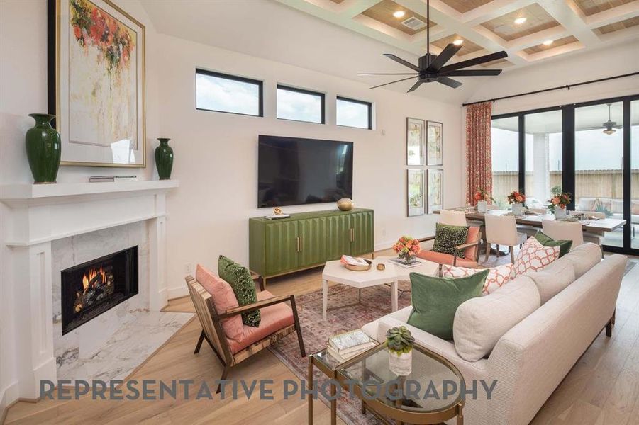 Furnished interior view inside a new home in Furst Ranch, Flower Mound (Image 11).