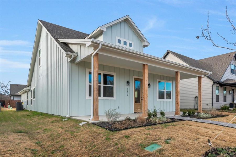 Exterior details and patio area of a home in , Justin (Image 22). Exterior details and patio area of a home in , Justin (Image 22).