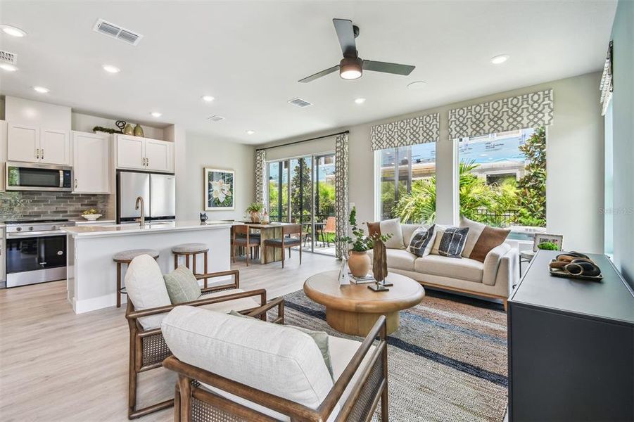 Furnished interior view inside a new home in North River Ranch – Townhomes, Parrish (Image 3).
