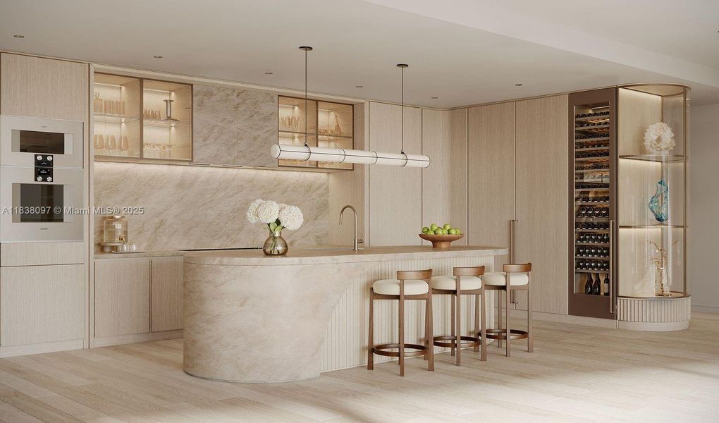 Furnished interior view inside a new home in , Surfside (Image 3).