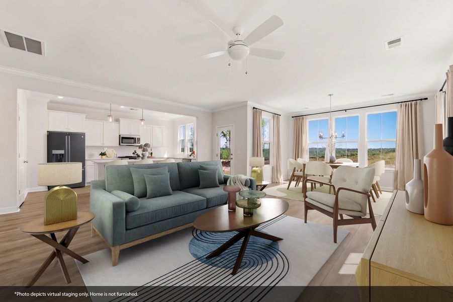 Furnished interior view inside a new home in Landmark Commons, Boiling Springs (Image 8).