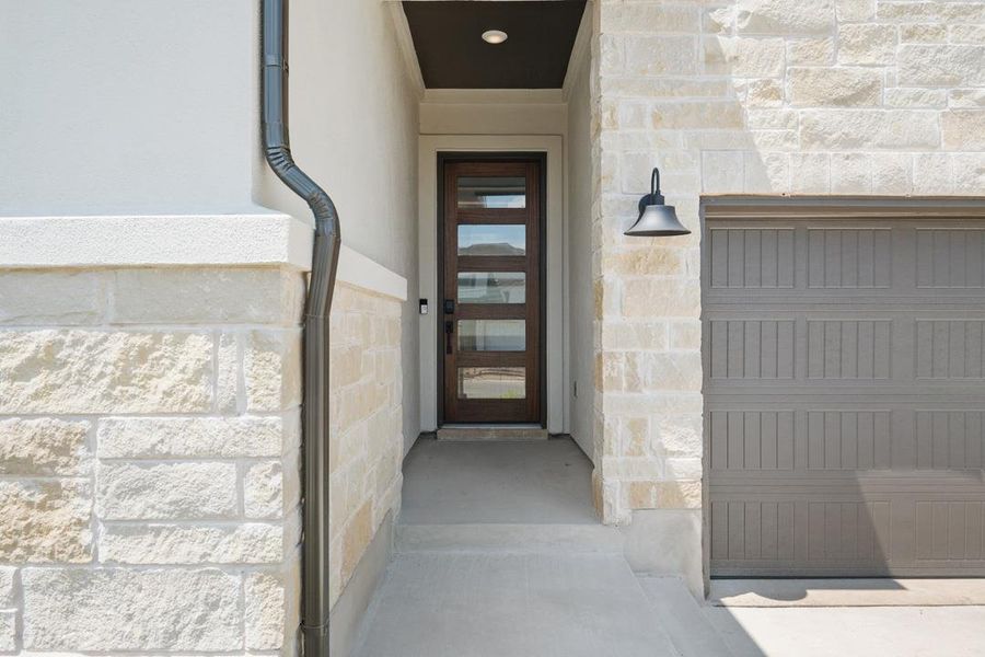 Exterior details and patio area of a home in Wolf Ranch, Georgetown (Image 3).