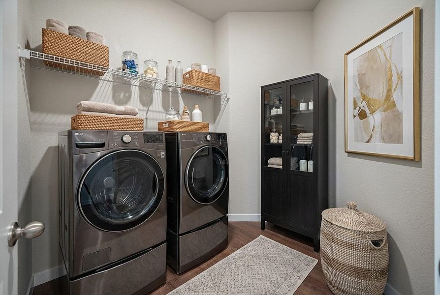 Furnished interior view inside a new home in Ridge at Lorson Ranch, Colorado Springs (Image 10).