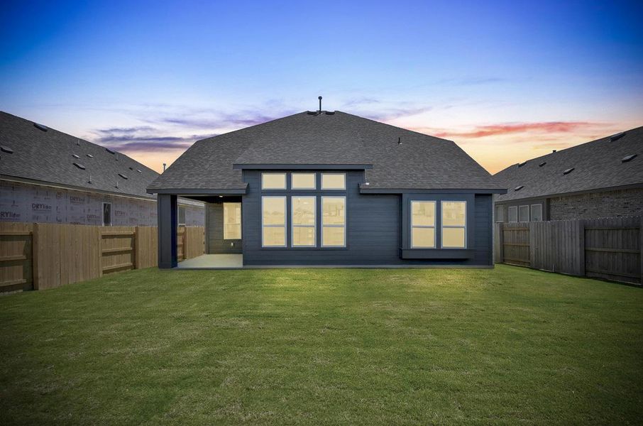 Exterior details and patio area of a home in Crosswinds, Kyle (Image 3).