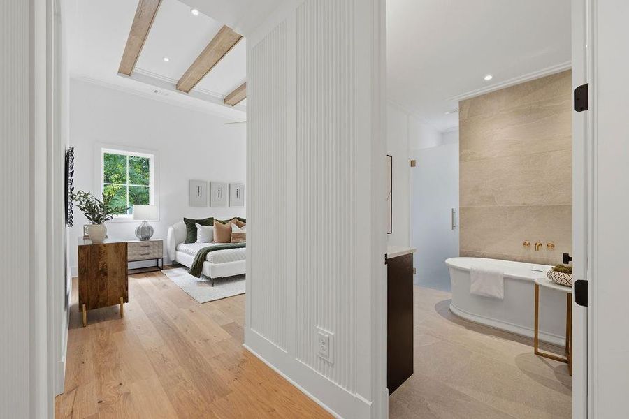 Furnished interior view inside a new home in , Atlanta (Image 21).
