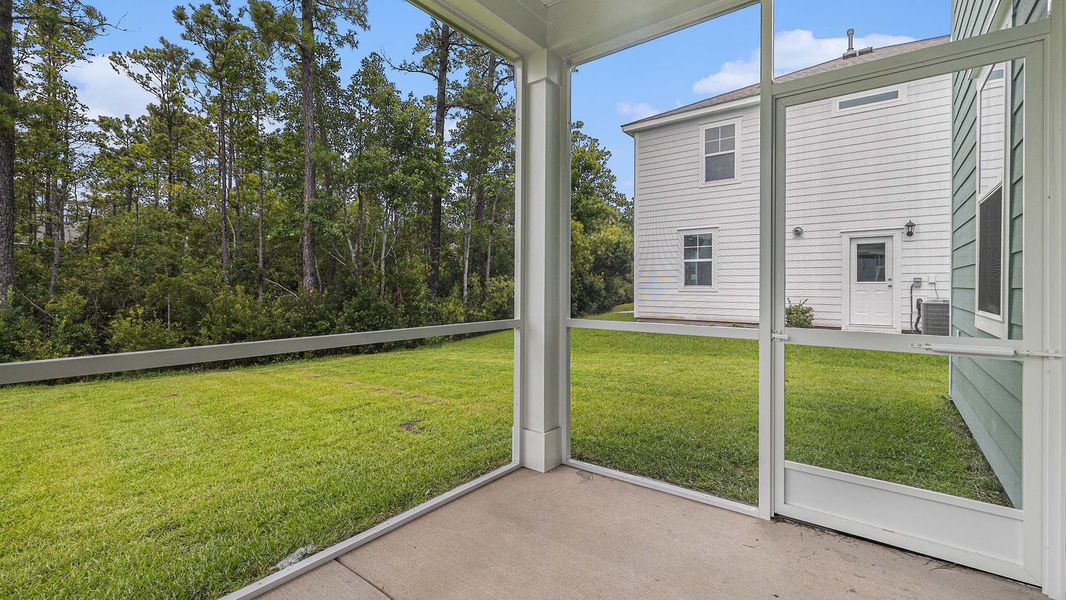 Exterior details and patio area of a home in Chapman Village, Conway (Image 4).