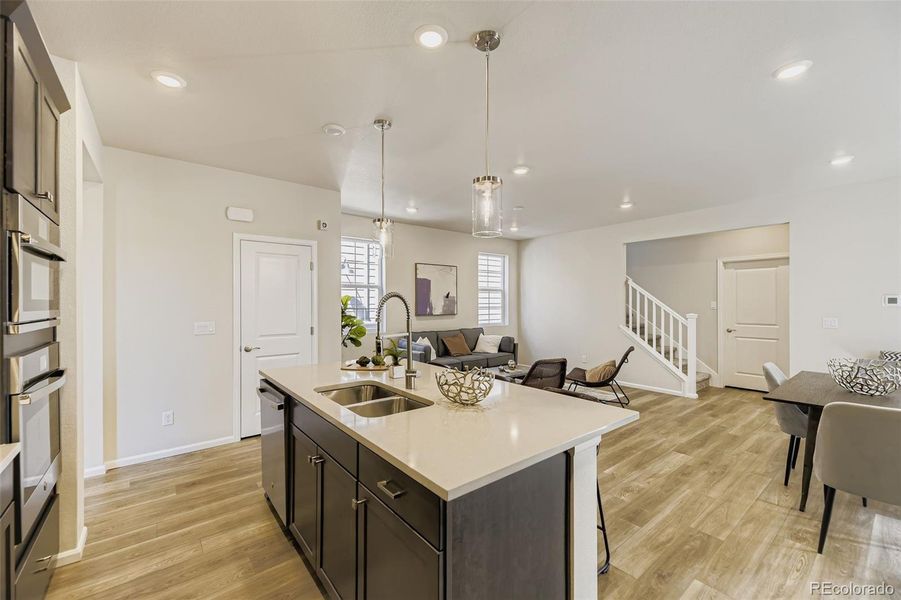 Furnished interior view inside a new home in The Villas Collection at Sterling Ranch, Littleton (Image 8).