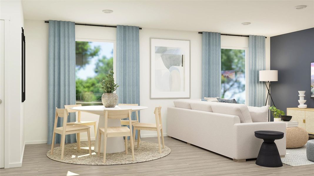 Furnished interior view inside a new home in Santa Fe Village, Cleveland (Image 8). Furnished interior view inside a new home in Santa Fe Village, Cleveland (Image 8).