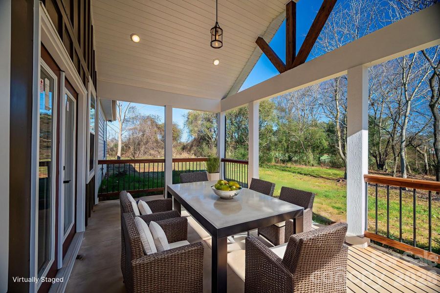 Exterior details and patio area of a home in , Shelby (Image 29).