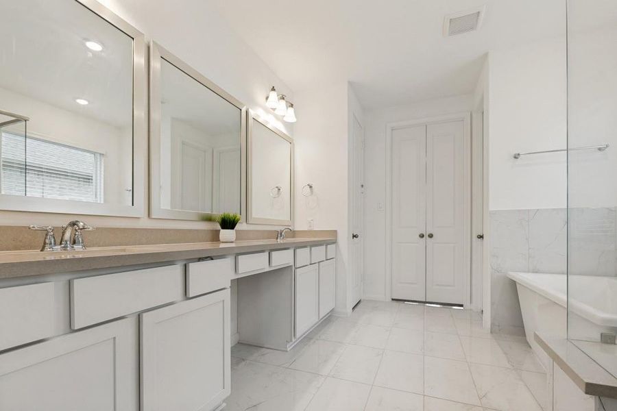 Furnished interior view inside a new home in , Cypress (Image 6).