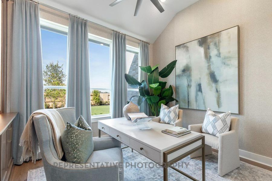 Furnished interior view inside a new home in Legacy, League City (Image 13).