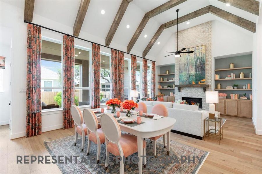 Furnished interior view inside a new home in Goodland, Midlothian (Image 15).