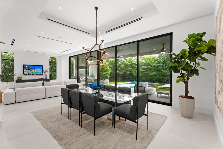 Furnished interior view inside a new home in , Miami (Image 10).