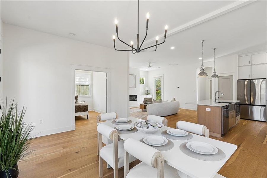 Furnished interior view inside a new home in , Atlanta (Image 7).