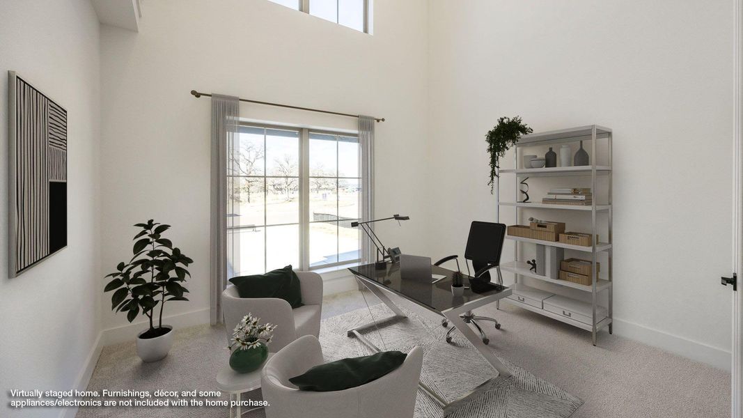 Furnished interior view inside a new home in Santa Rita Ranch - Eldorado, Liberty Hill (Image 10).