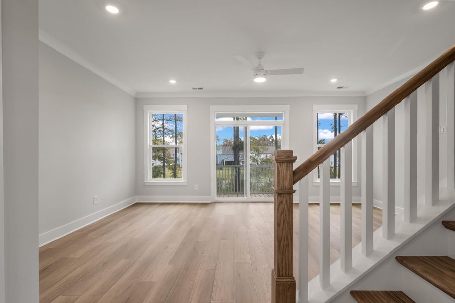 Spacious, unfurnished interior of a new home in New Riverside Village, Bluffton (Image 32). Spacious, unfurnished interior of a new home in New Riverside Village, Bluffton (Image 32).