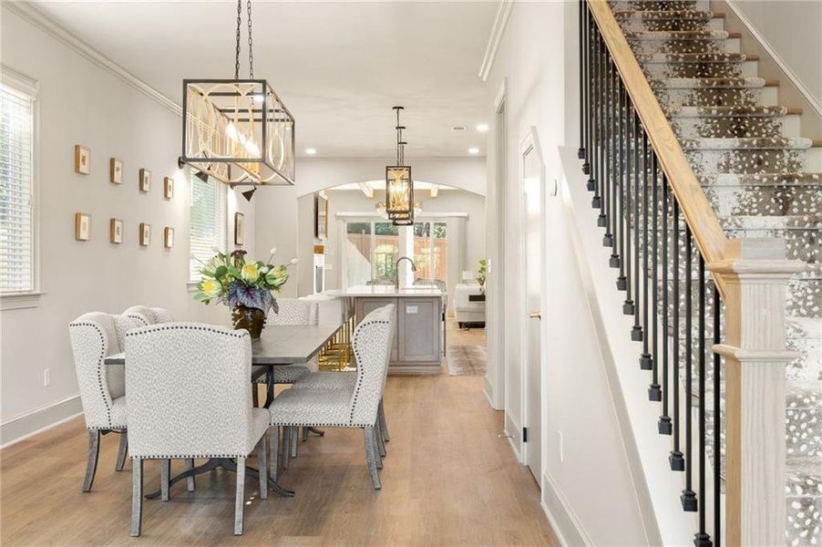 Furnished interior view inside a new home in , Atlanta (Image 29).
