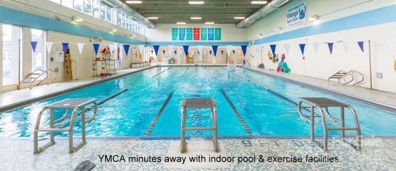 Y in about 7 minues. Has indoor Pool & fitness center.