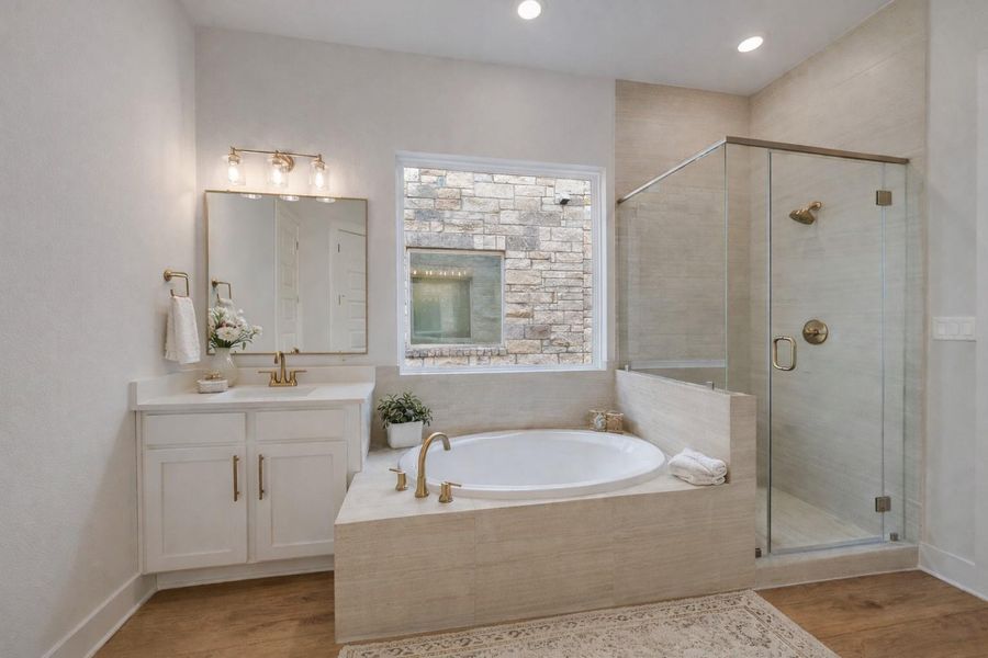 *Virtually Staged Primary Bath*