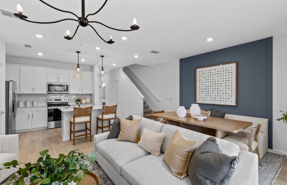 Furnished interior view inside a new home in Canopy Preserve, Deland (Image 6).