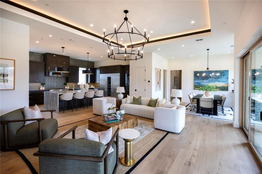 Furnished interior view inside a new home in , Southlake (Image 18).