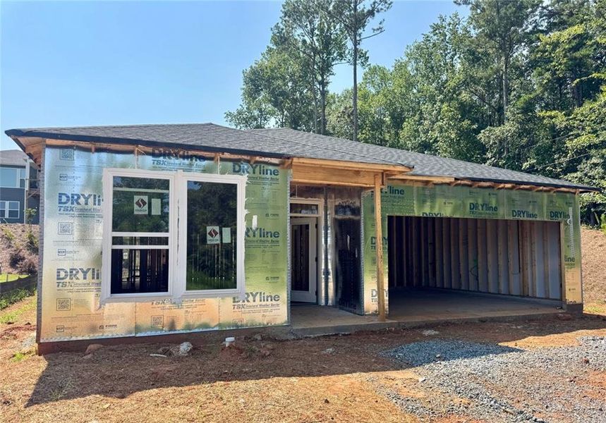 In-progress construction of a new home in Easton Park, Dallas, GA (Image 6).