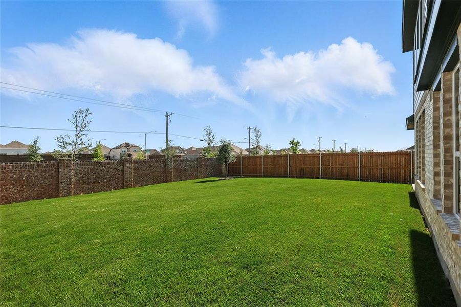 View of fenced backyard View of fenced backyard