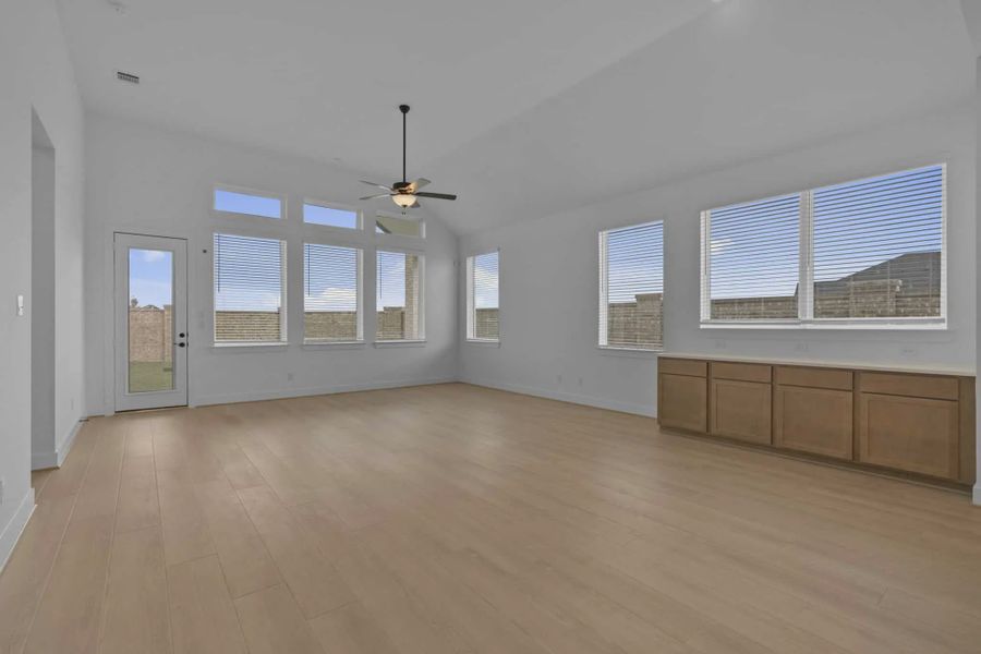 Representative unfurnished interior of a home built from the Lauren by Chesmar Homes in Beacon Point, Texas City (Image 22). Representative unfurnished interior of a home built from the Lauren by Chesmar Homes in Beacon Point, Texas City (Image 22).