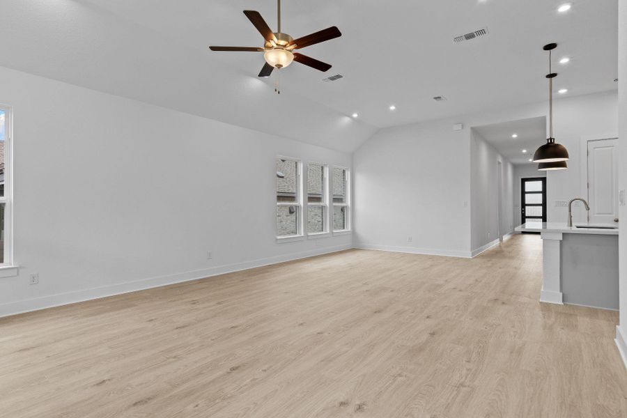 Open Concept Floorplan to front of Home