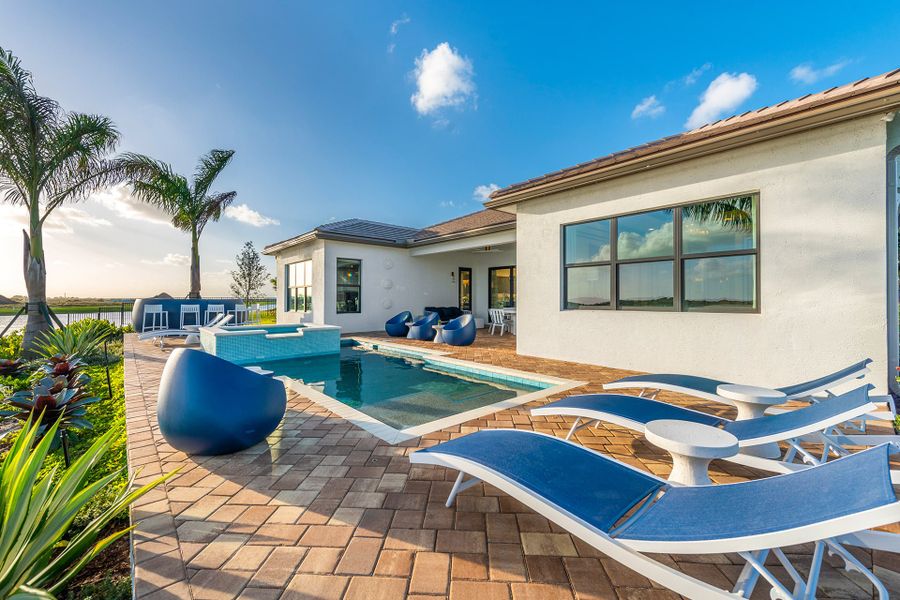 Representative exterior details of a home built from the Tivoli by GL Homes in Valencia Parc at Riverland, Port St. Lucie (Image 24).
