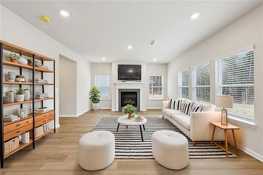 Furnished interior view inside a new home in Parkside at Grayson, Grayson (Image 5).