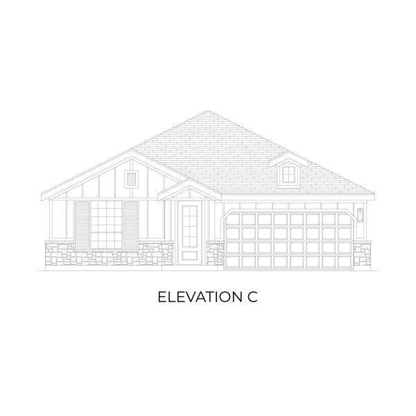 Representative rendering of the exterior for the Monroe F by First Texas Homes (Image 4).