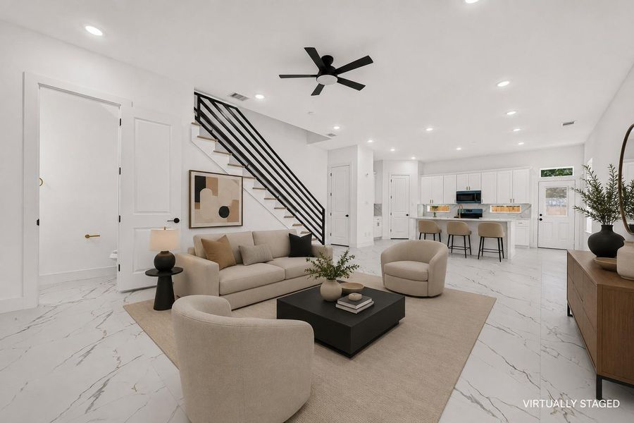 Furnished interior view inside a new home in , Houston (Image 15).