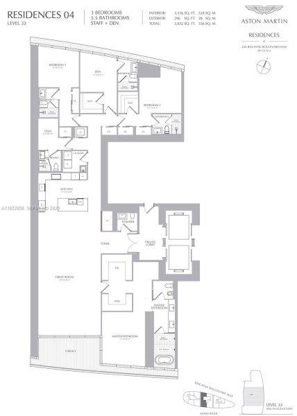2D floor plan layout of this home in , Miami, FL (Image 6).